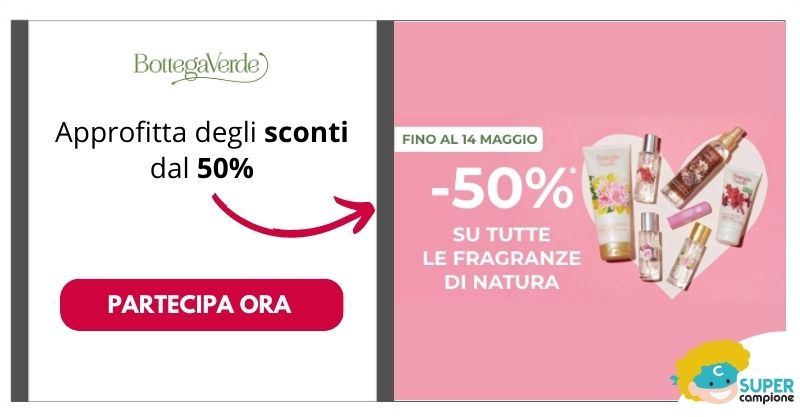 Bottega Verde: approfitta degli sconti dal 50% 